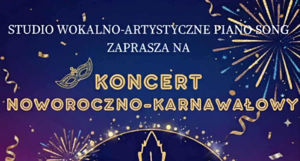 Koncert noworoczno-karnawałowy Studia Wokalno-Artystycznego Piano Song w CKiS w Kaliszu
