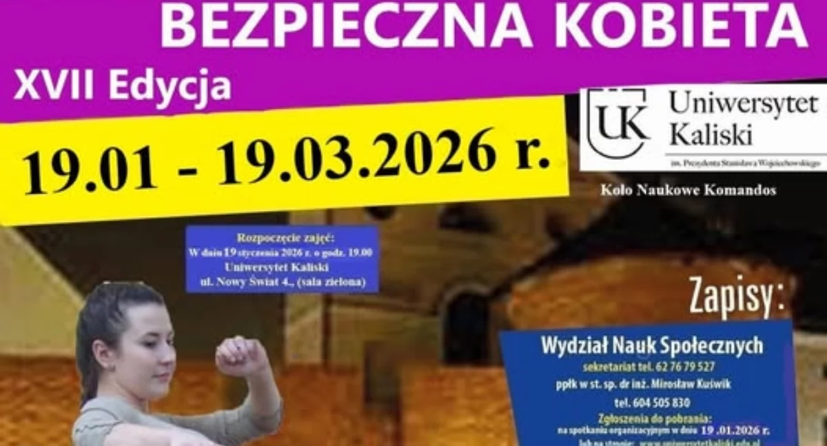Rusza XVII edycja bezpłatnego programu „Bezpieczna Kobieta” 