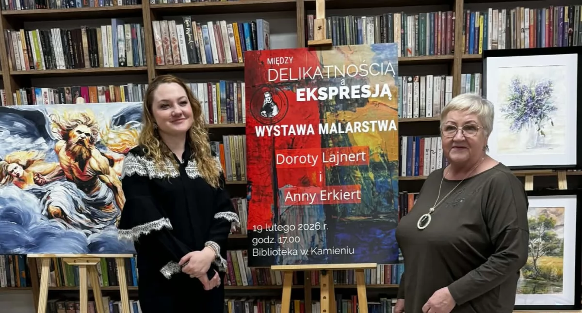 „Między Delikatnością a Ekspresją” – wystawa malarstwa w Kamieniu