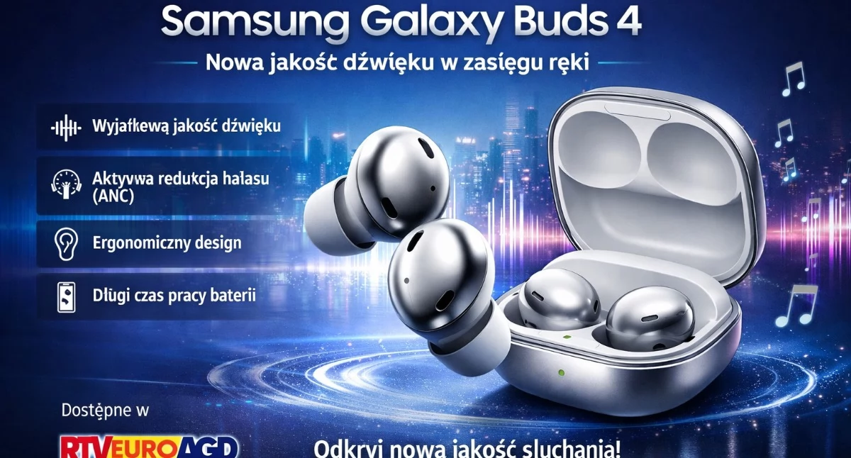 Samsung Galaxy Buds 4 – nowa jakość dźwięku w zasięgu ręki