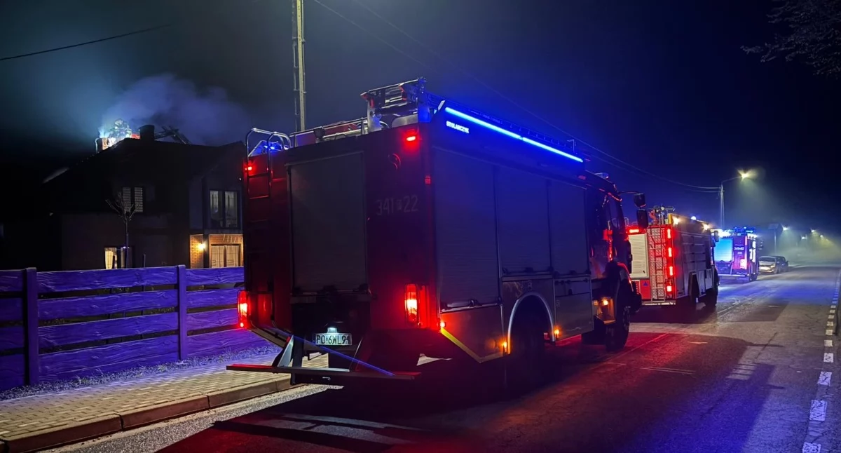 Pożar w Godzieszach Małych