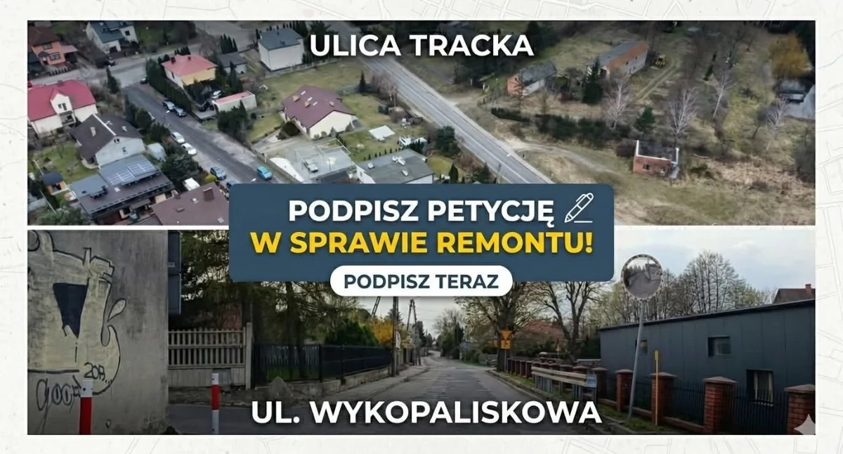 Mieszkańcy Kalisza walczą o budowę ulic Trackiej i Wykopaliskowej. Trwa zbiórka podpisów pod petycjami. Ty też możesz pomóc!