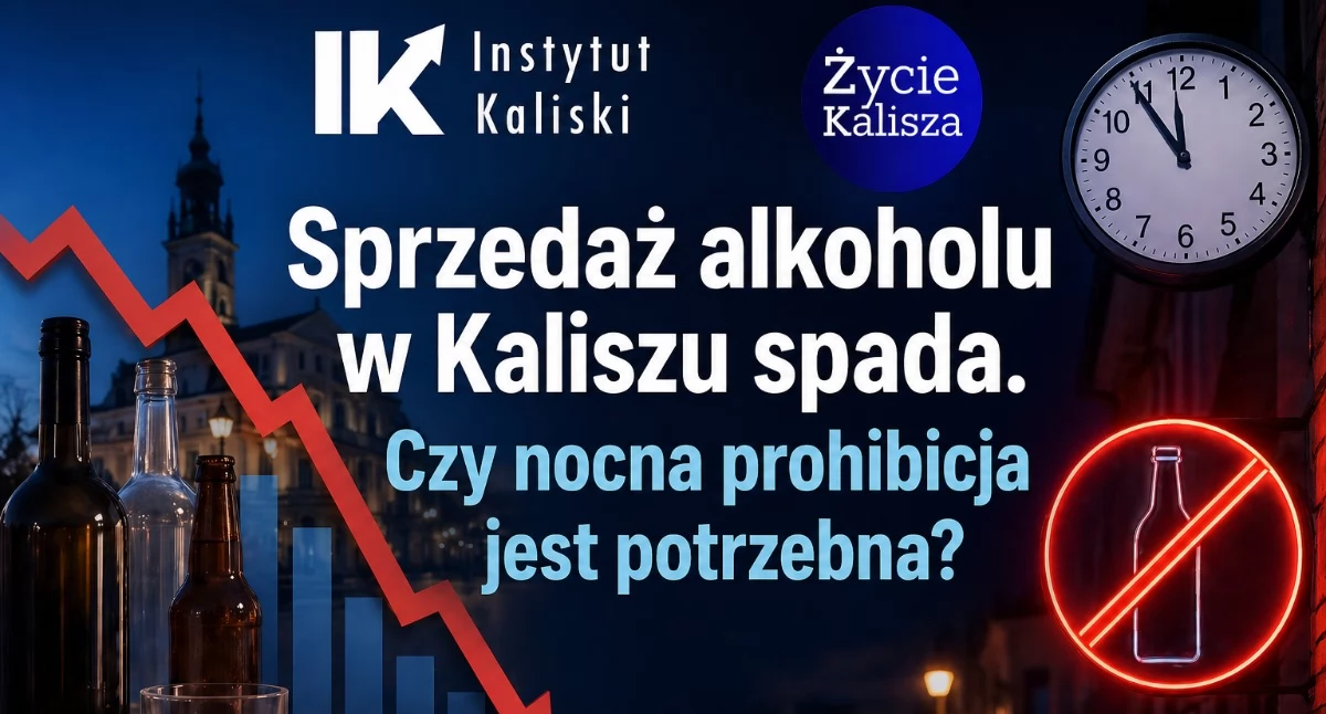 Sprzedaż alkoholu w Kaliszu spada. Czy nocna prohibicja jest potrzebna?