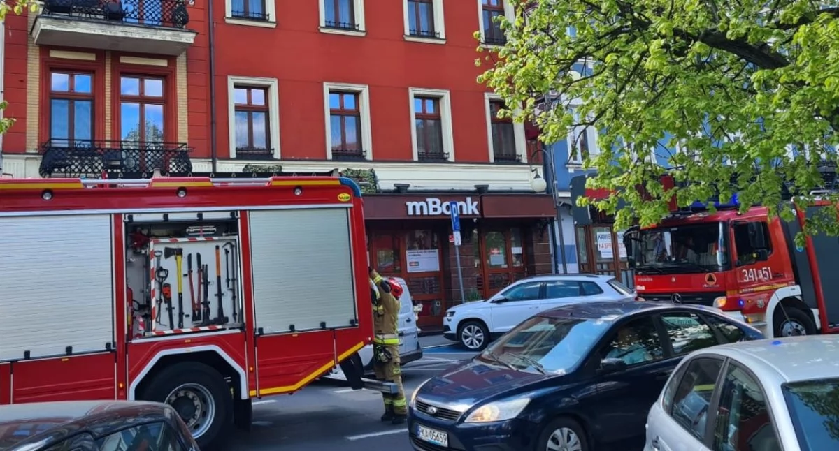 Strażacy ćwiczyli na terenie hotelu