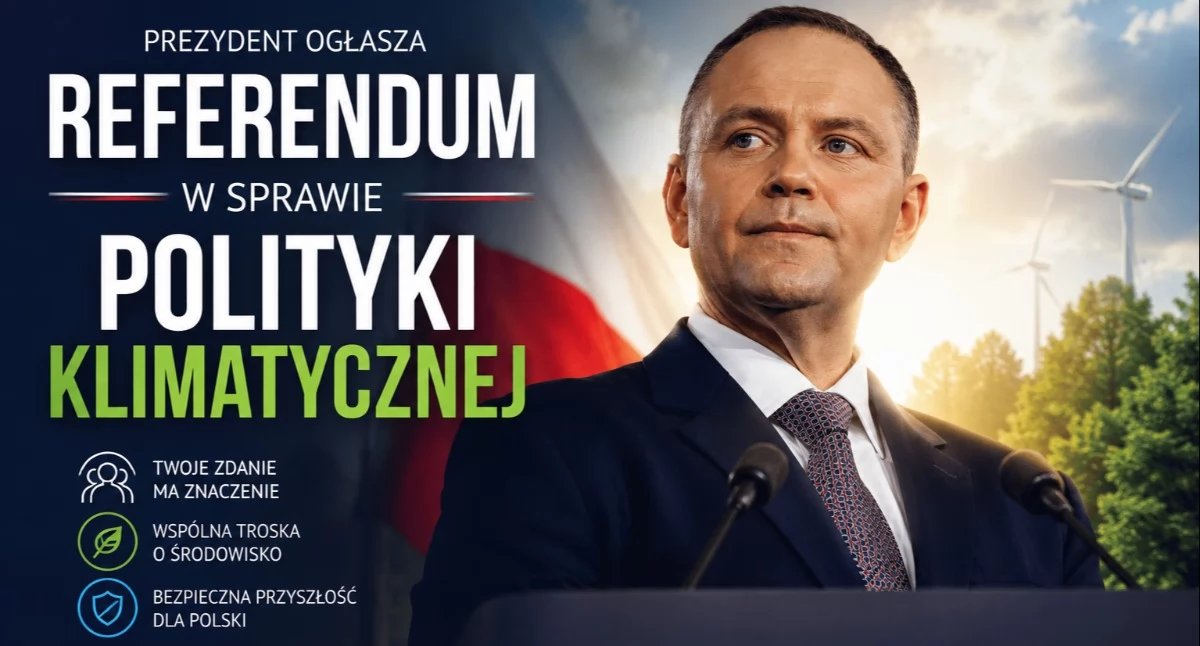 Prezydent ogłasza referendum w kwestii polityki klimatycznej