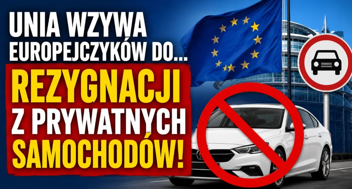 Unia wzywa Europejczyków do... rezygnacji z prywatnych samochodów