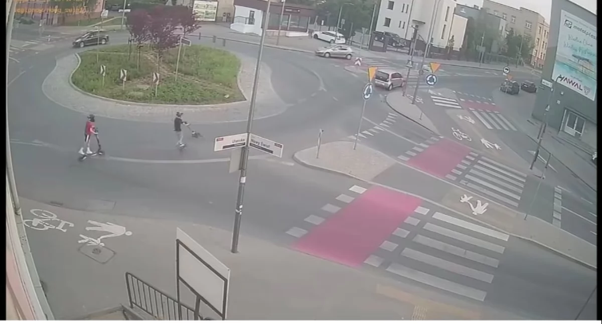Niebezpieczne hulajnogi – policja poszukuje sprawców zdarzenia