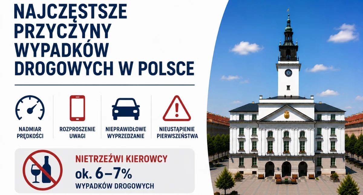 Najczęstsze przyczyny wypadków drogowych w Polsce a rola nietrzeźwych kierowców