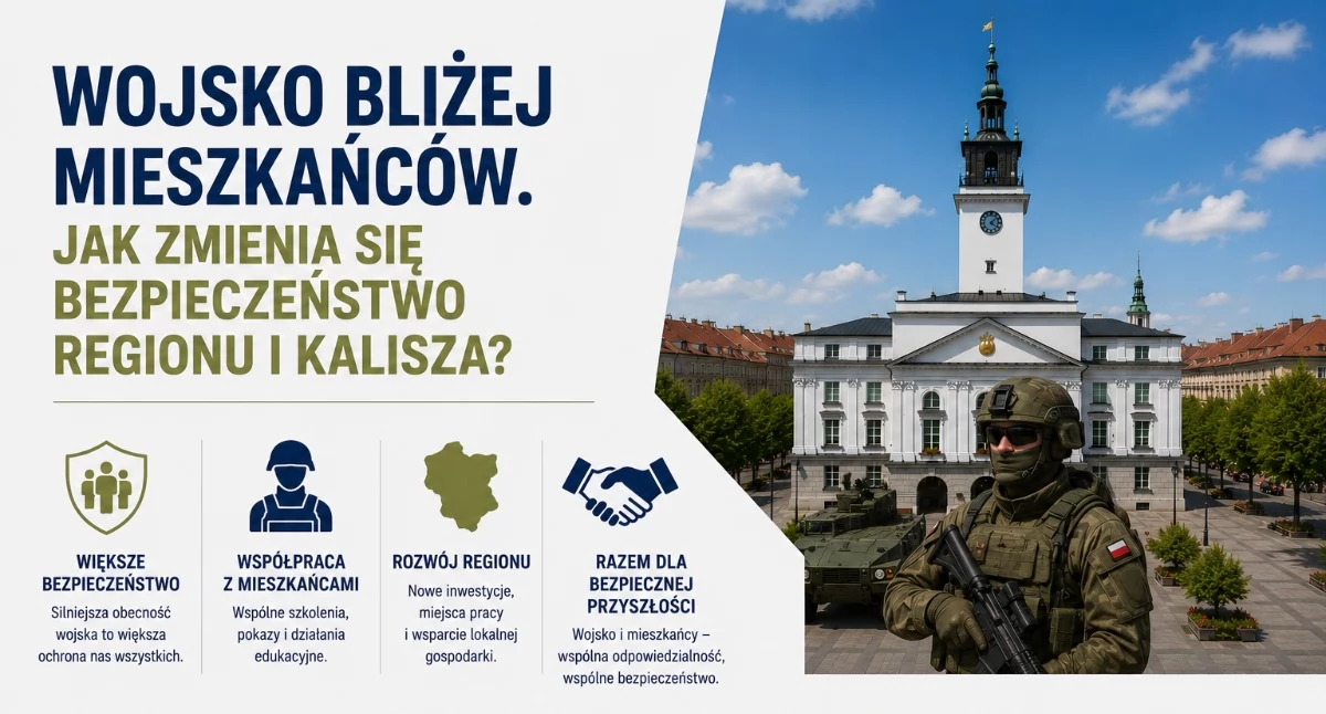 Wojsko bliżej mieszkańców. Jak zmienia się bezpieczeństwo regionu i Kalisza?