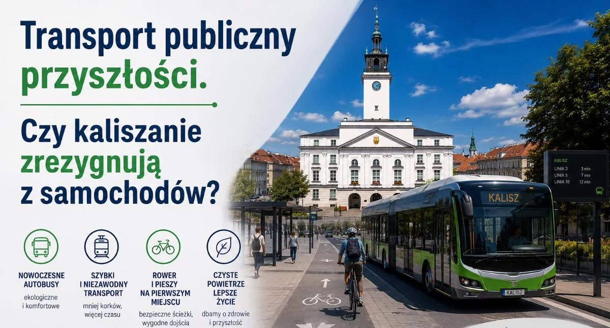 Transport publiczny przyszłości. Czy kaliszanie zrezygnują z samochodów?
