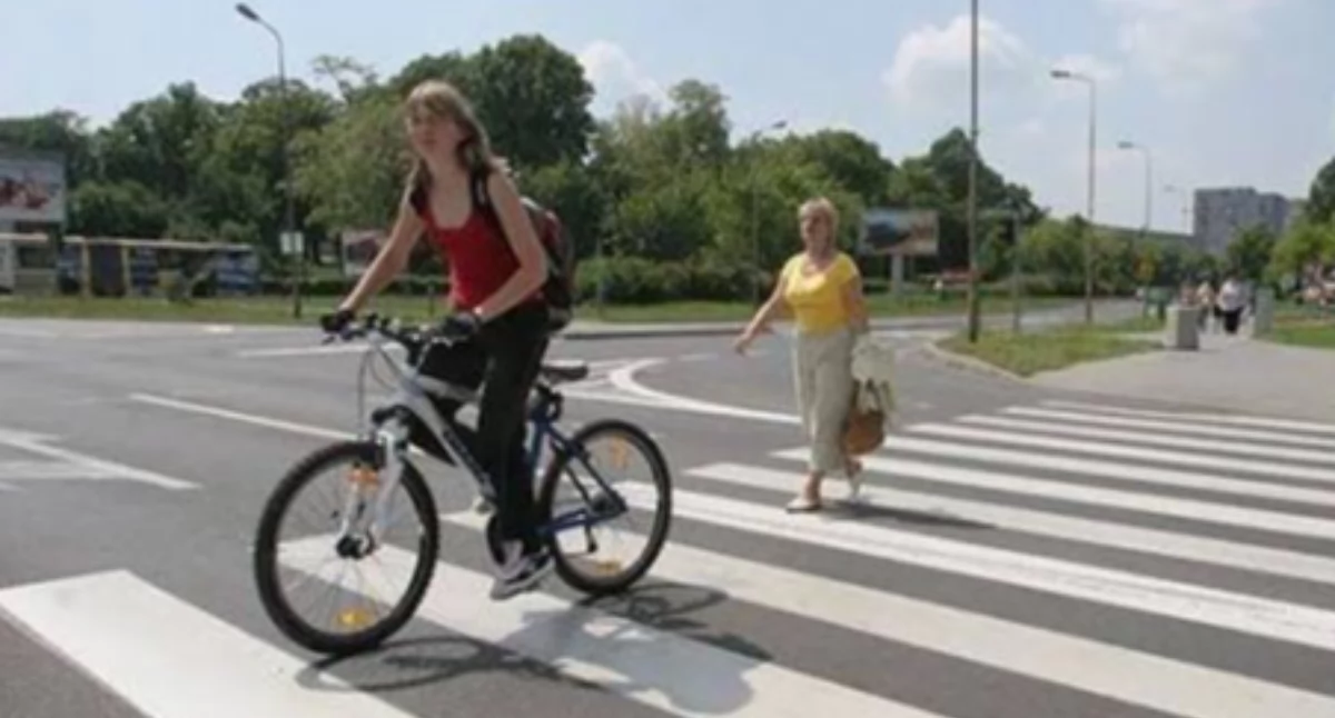 Przejście dla pieszych to nie przejazd dla rowerów