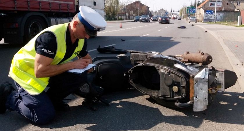Wypadkowi motocykliści