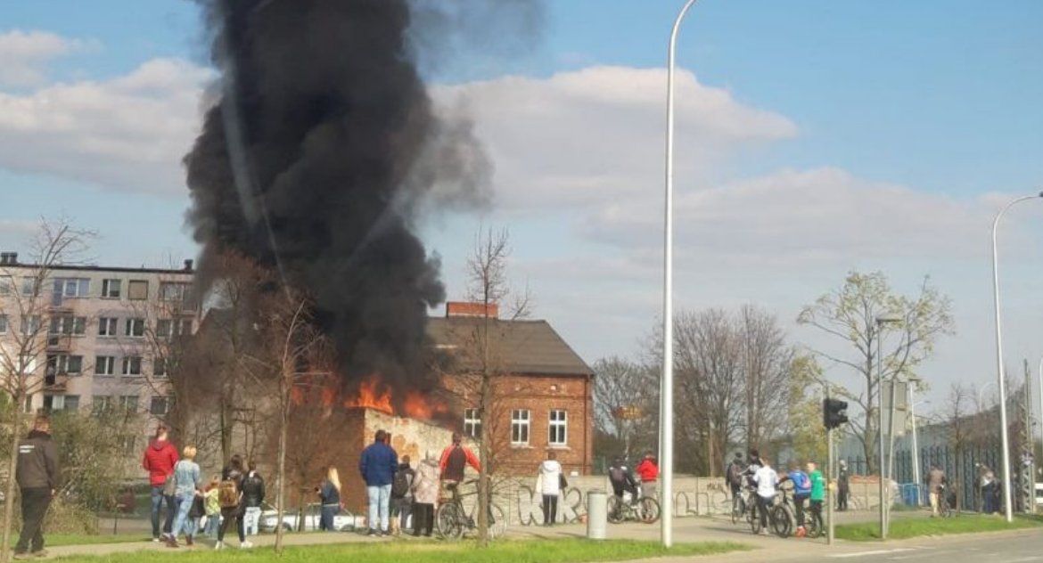 Pożar przy Dworcowej