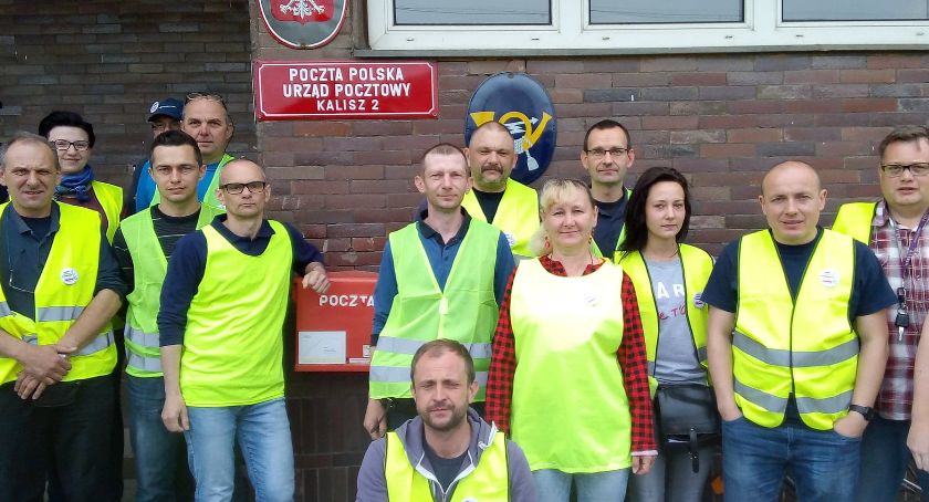 Poczta Polska - żółte kamizelki protestują  