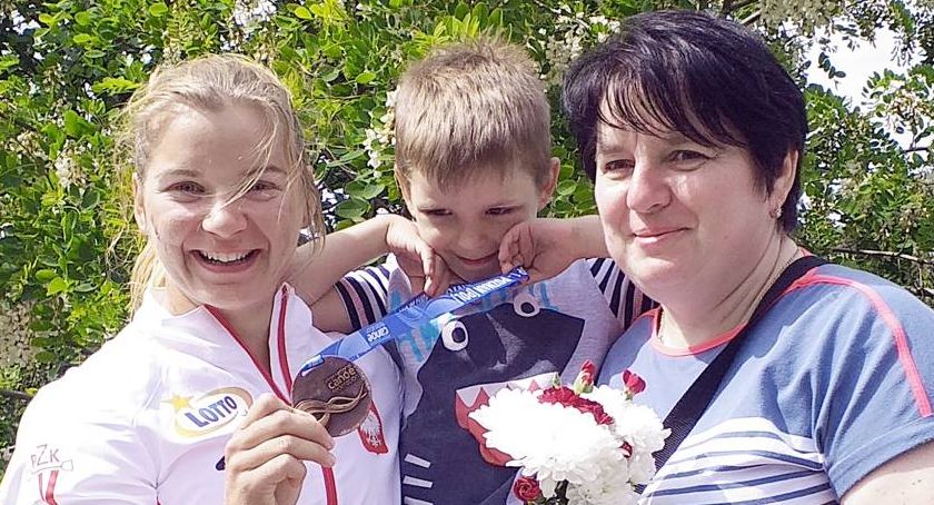 Wychowanka KTW Kalisz Katarzyna Kołodziejczyk w brązowej czwórce w Duisburgu