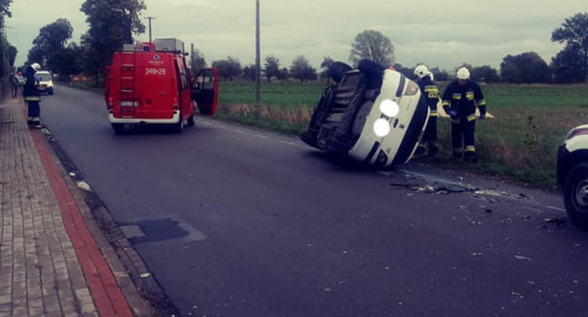Dwie kolizje  w gminie Blizanów