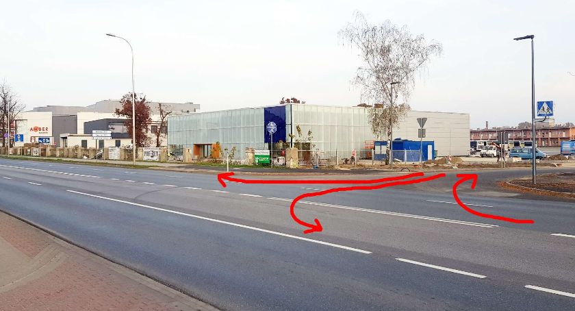 Nowa droga do Galerii Amber i dworca PKP