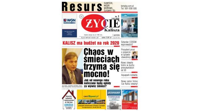 Pierwszy w tym roku numer Życia Kalisza już w kioskach