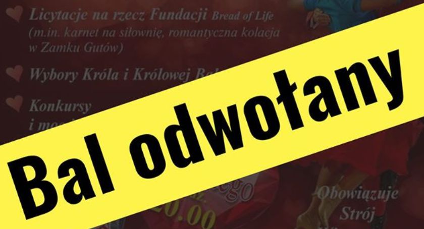 Wielkie rozczarowanie zamiast kaliskiego charytatywnego Balu Walentynkowego