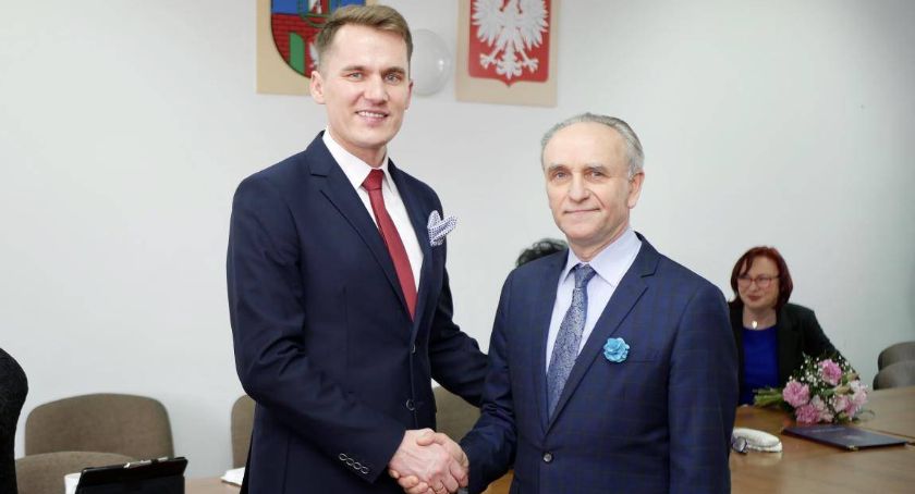 Grzegorz Kaczmarek, burmistrz Stawiszyna złożył ślubowanie