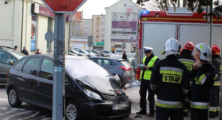 Wypadek na Młynarskiej i Polnej