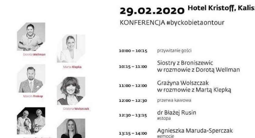 Zaproszenie na konferencję #BYCKOBIETA on Tour  w Hotelu „Kristoff” w Łaszkowie