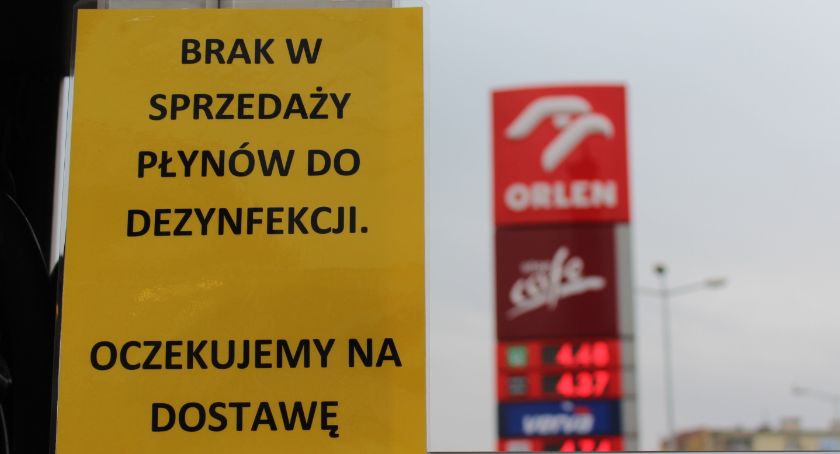 Płyn do dezynfekcji na stacjach Orlenu