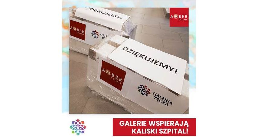 Galeria Amber i Galeria Tęcza też wspierają medyków 