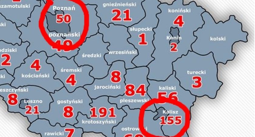 Już 3 krotnie więcej zarażeń w Kaliszu niż w Poznaniu