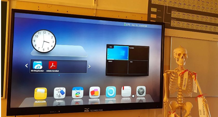 Monitor interaktywny za blisko 10 tysięcy złotych dla szkoły w Szczypiornie