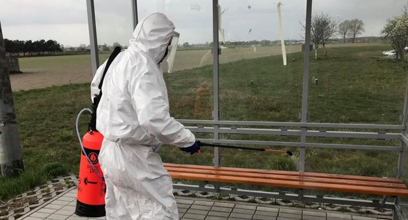 Akcja „dezynfekcja” w wykonaniu strażaków OSP Stawiszyn i OSP Zbiersk