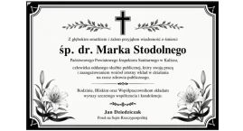 Jan Dziedziczak żegna śp. dr. Marka Stodolnego