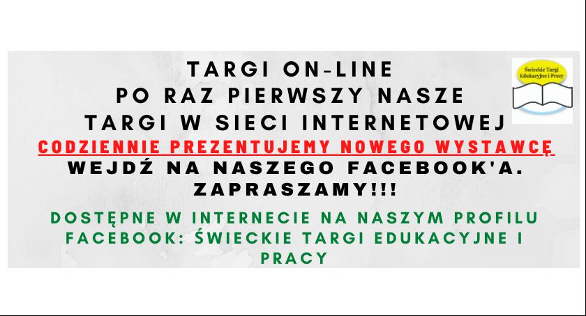 Dzisiaj Świeckie Targi Edukacyjne online. Zapraszamy ósmoklasistów i maturzystów