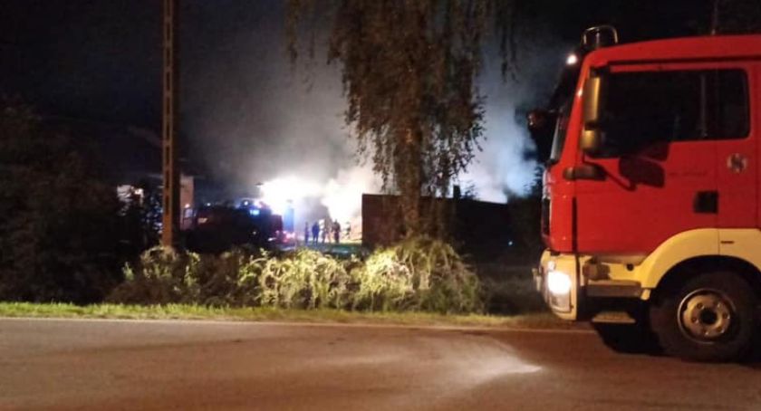Pożar na terenie gminy Nowe. Doszczętnie spaliła się stodoła