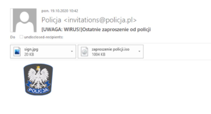 Policja ostrzega przed takimi mailami. Oszuści żądają okupu