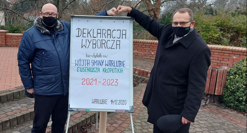 Kampania wyborcza w gminie Warlubie nie zwalnia. Eugeniusz Kłopotek podpisał deklarację