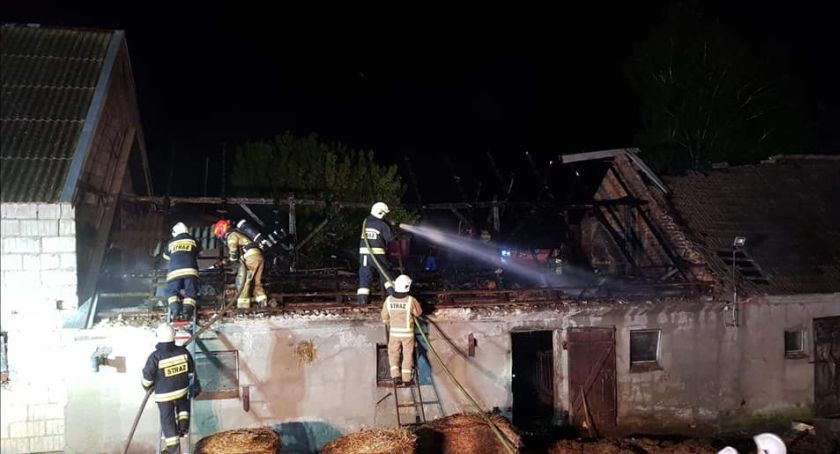 Ogromny pożar w gospodarstwie. Kury spłonęły żywcem