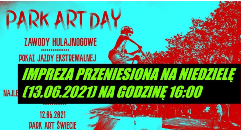 Uwaga! Zawody Park Art Day przełożone na niedzielę
