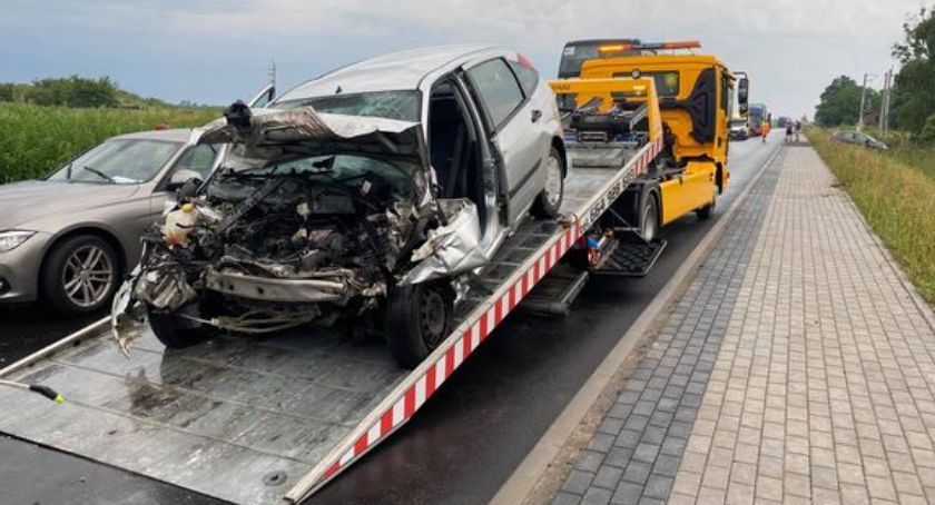 Tragiczny wypadek w Wiągu. Ruch na trasie krajowej jest zablokowany