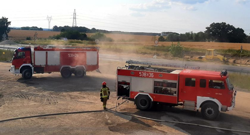 Pożar na obwodnicy Świecia. Paliły się cysterny