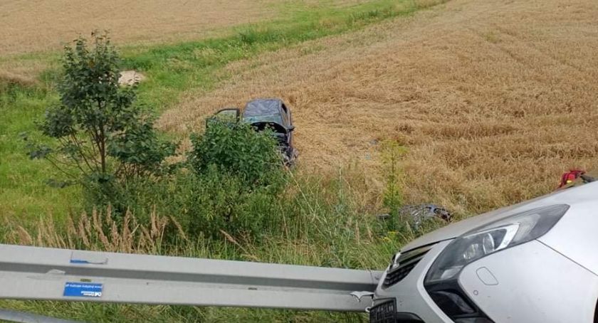 Wypadek na trasie Warlubie-Nowe. Dwie osoby ranne