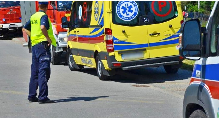Wypadek w Wielkim Zajączkowie. Ranne są dwie osoby