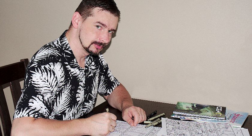 Dawid Żurawski. Grafik, rysownik, pasjonat i autor komiksów