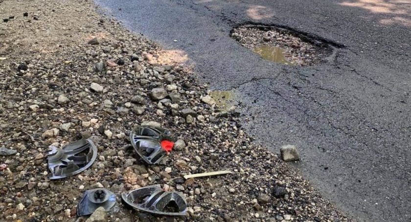 Dziurawa droga Osie-Warlubie. Kiedy doczekamy się naprawy?