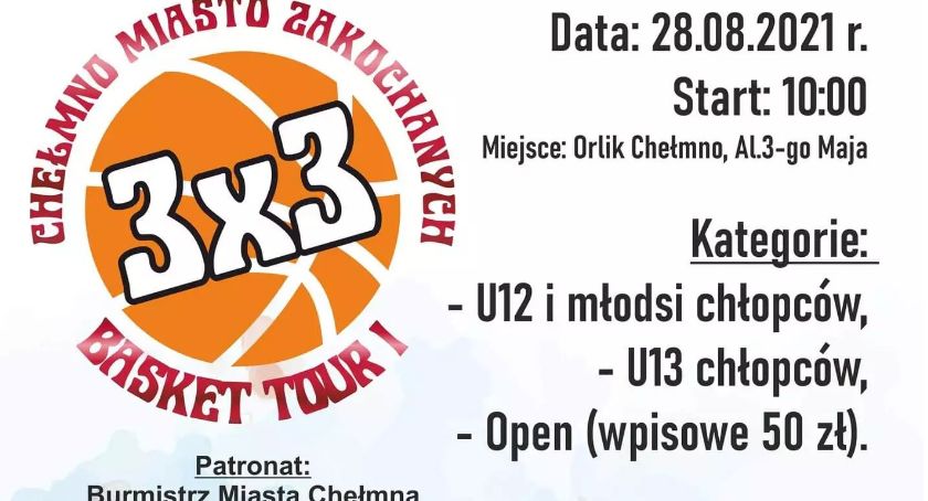 Chełmno zaprasza na koszykarski turniej 3x3. Trwają zapisy