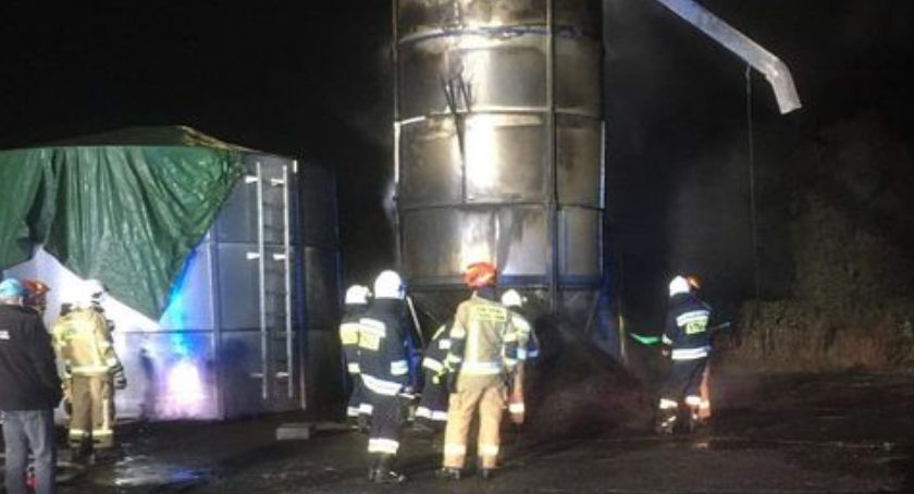 Pożar silosu w Przysiersku. Właściciel poniósł spore straty 