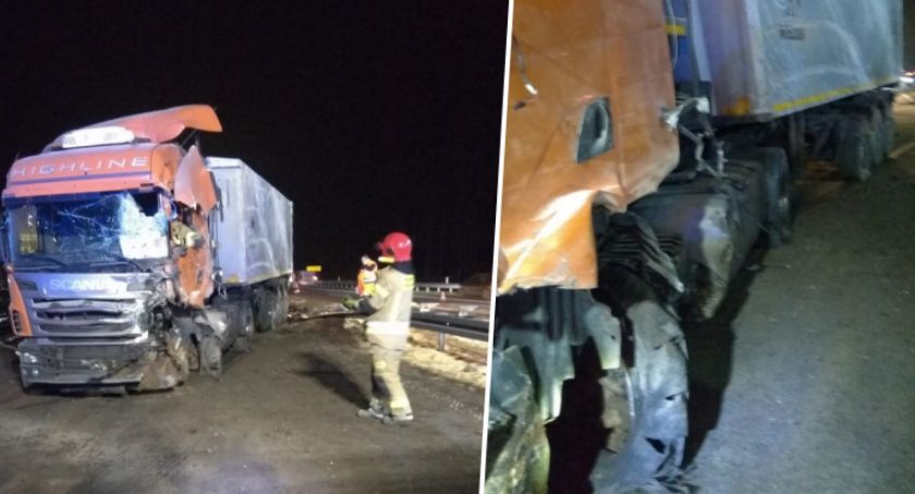 Przewrócona scania zablokowała autostradę. Znamy przyczyny [ZDJĘCIA]