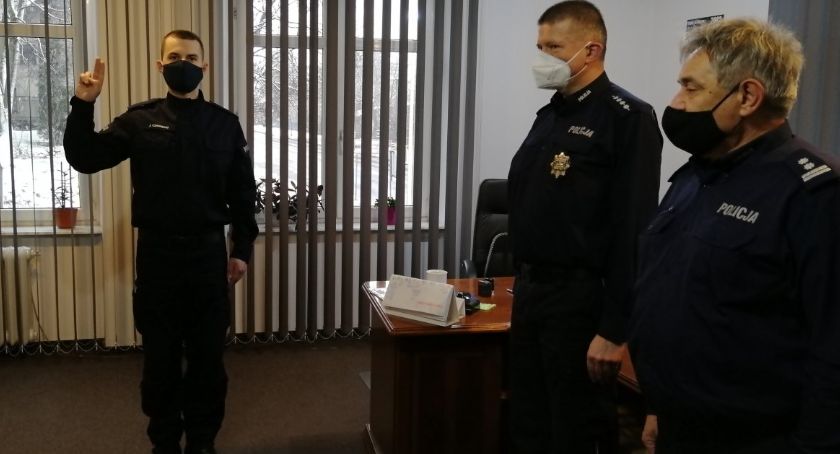Nowy policjant w Świeciu. Złożył już uroczyste ślubowanie
