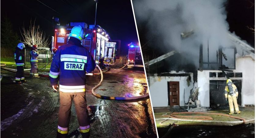 Mężczyzna stracił dach nad głową. Nowe informacje w sprawie pożaru domu w Sulnowie