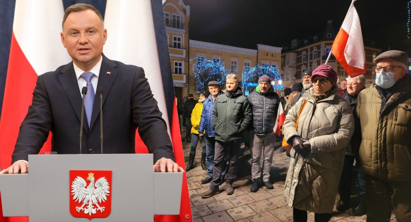 Prezydent zawetował ustawę o radiofonii i telewizji. Świecianie też protestowali